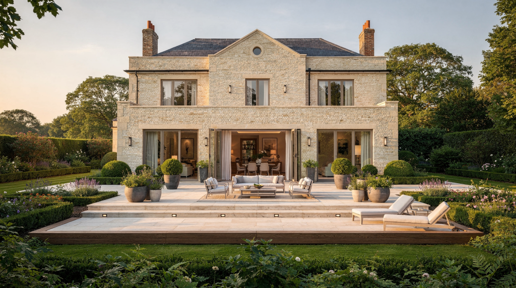 How Terraces Extend the Architecture of a Country House