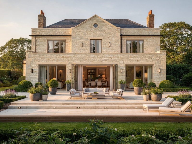 How Terraces Extend the Architecture of a Country House