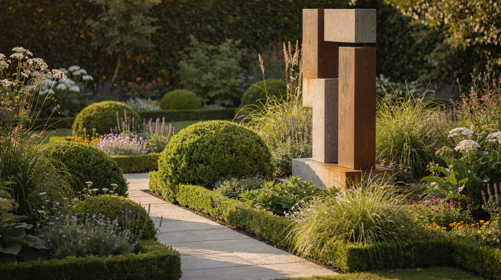How to Combine Structural Planting with Sculptural Garden Features