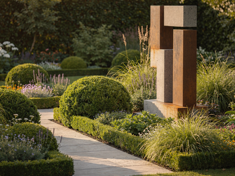 How to Combine Structural Planting with Sculptural Garden Features