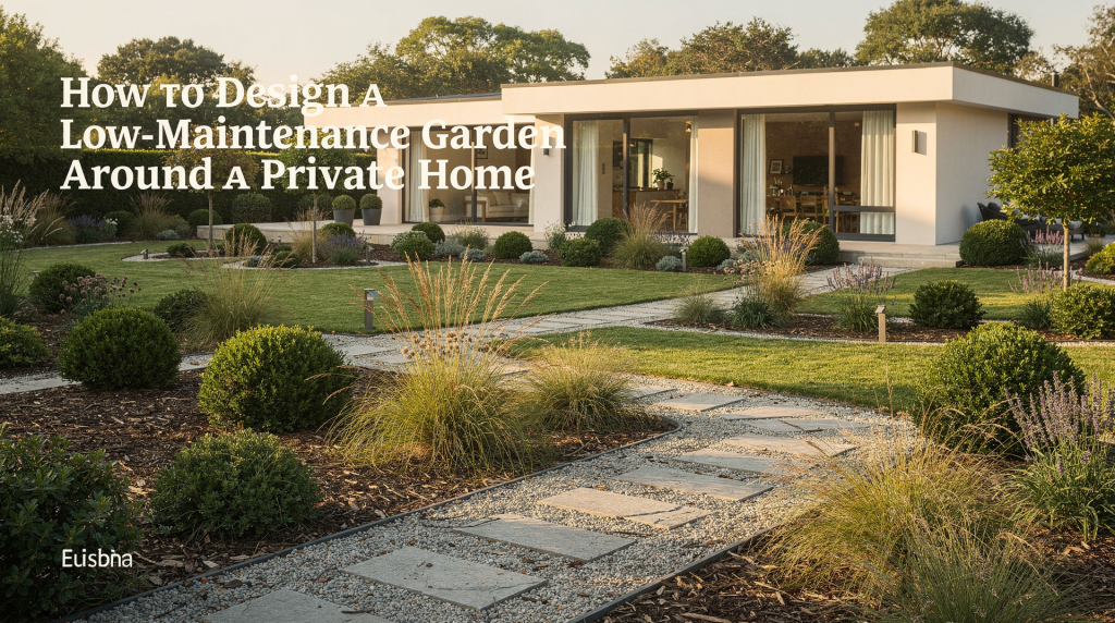 How to Design a Low-Maintenance Garden Around a Private Home