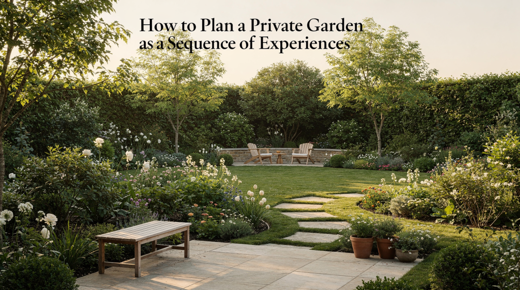 How to Plan a Private Garden as a Sequence of Experiences