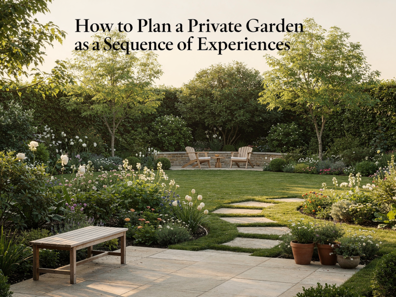 How to Plan a Private Garden as a Sequence of Experiences