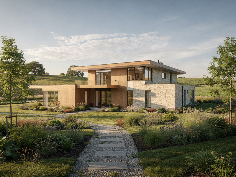 Residential Landscape Architecture Case Study: A House in Its Rural Setting